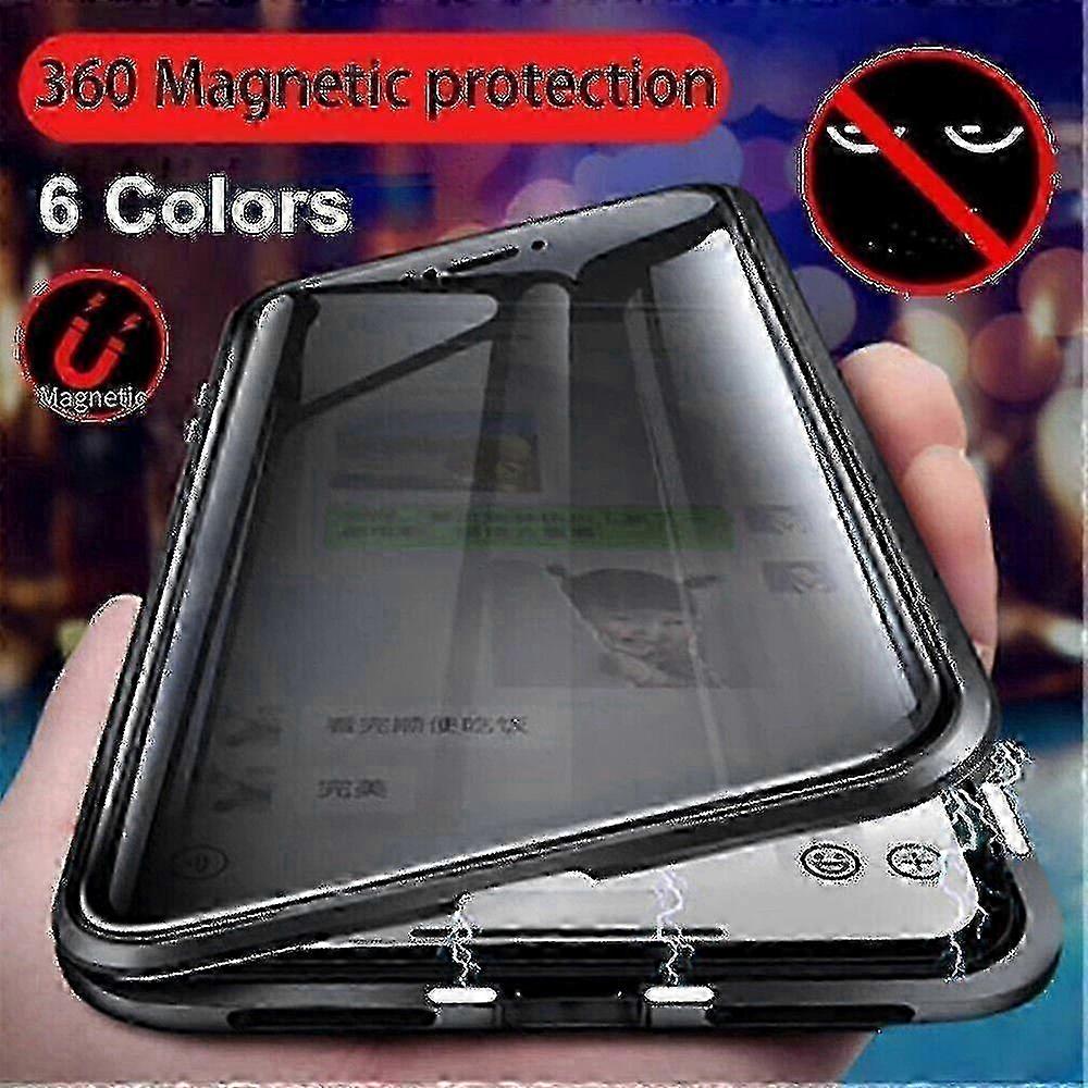 Magnetic Anti-Spy Case for iPhone 15/14/13 Series, 360° Privacy Protection