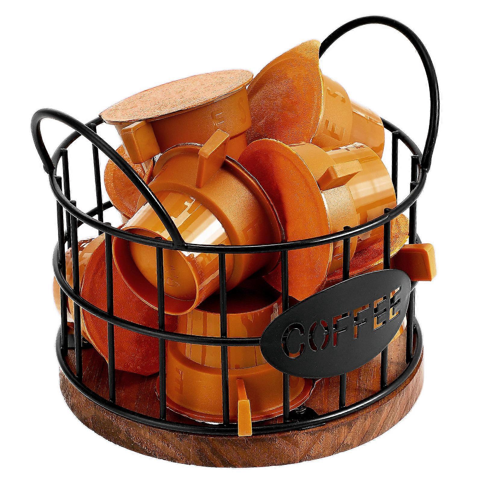 Coffee Pod Basket Metal Wire Basket for Storage Use Kitchen