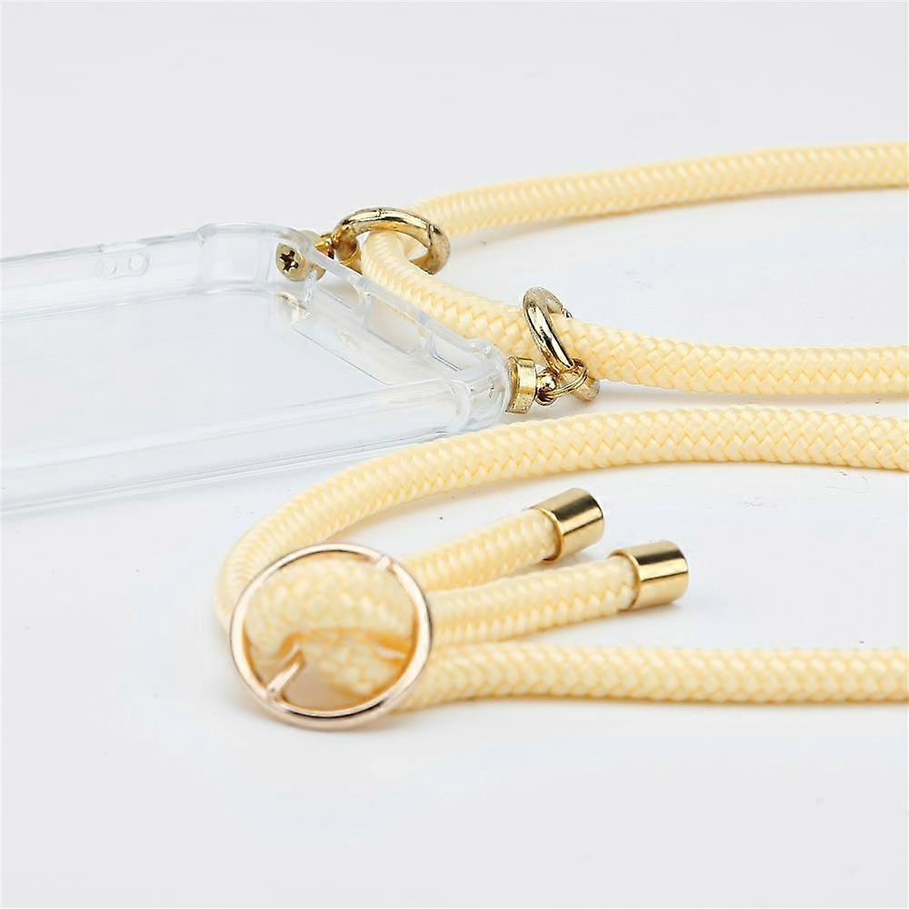 Mobile Phone Chain for Sony Xperia E5 Silicone Protective Case - Cord with Golden Elements