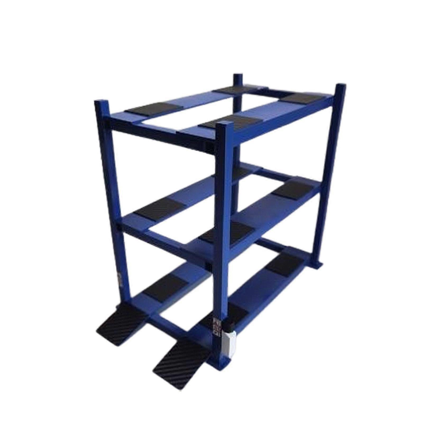 Diorama 1:18 Scale Car Park Model Three-layer Lifts Rack Garage Scene Model