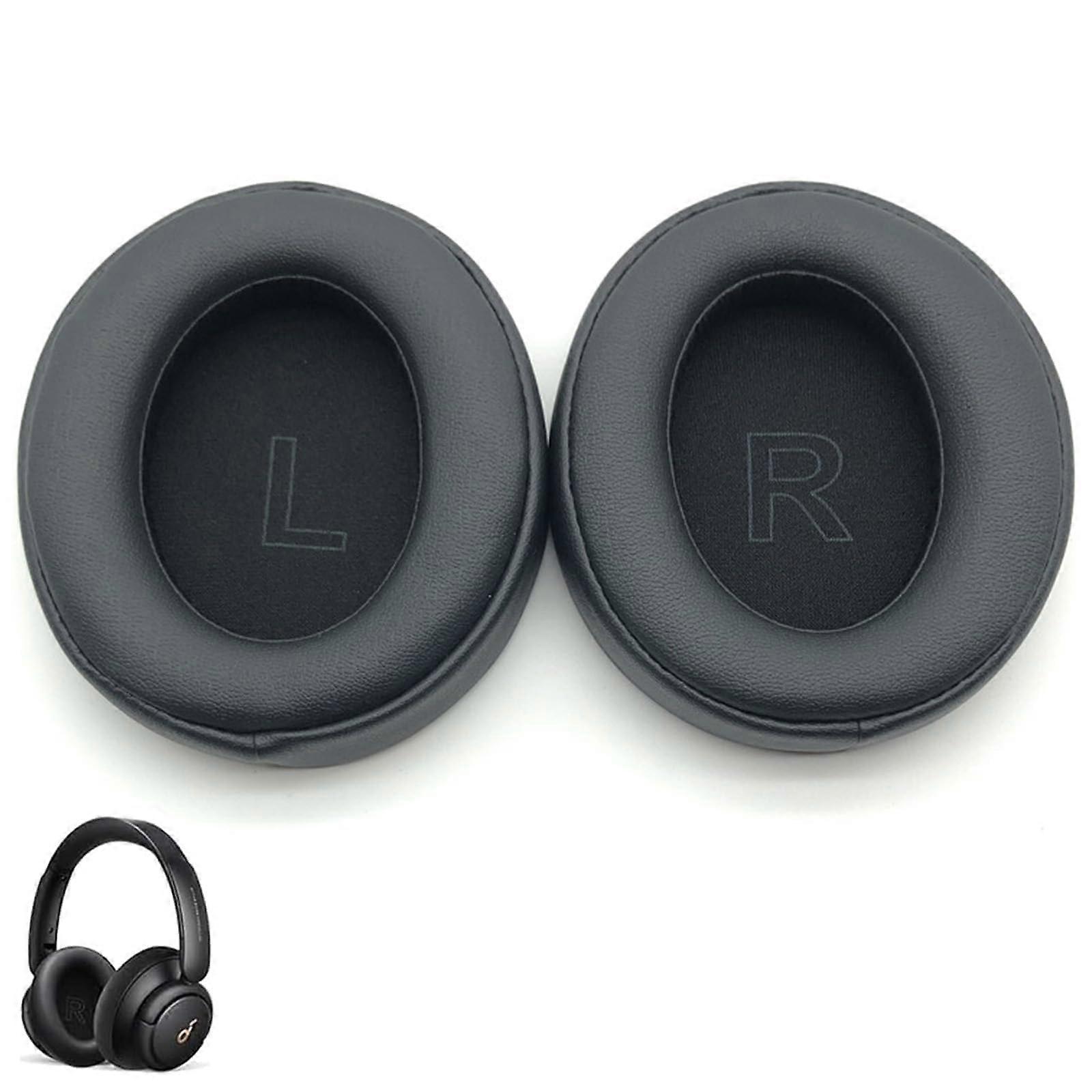 Replacement Ear Pads with Protein Leather Memory Foam for Headphones Compatible with Q30 Q35 Q10