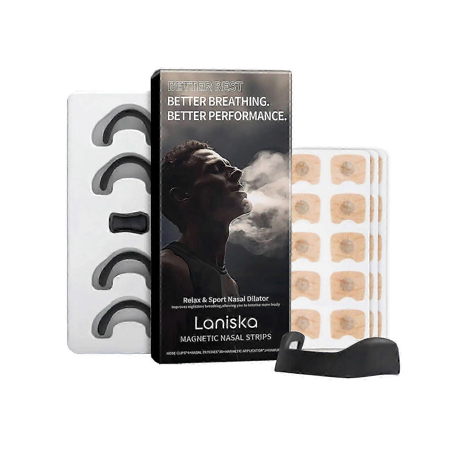 Reduce Snoring & Improve Sleep with Breathable Nose Clips & Patches  Portable & Easy to Use