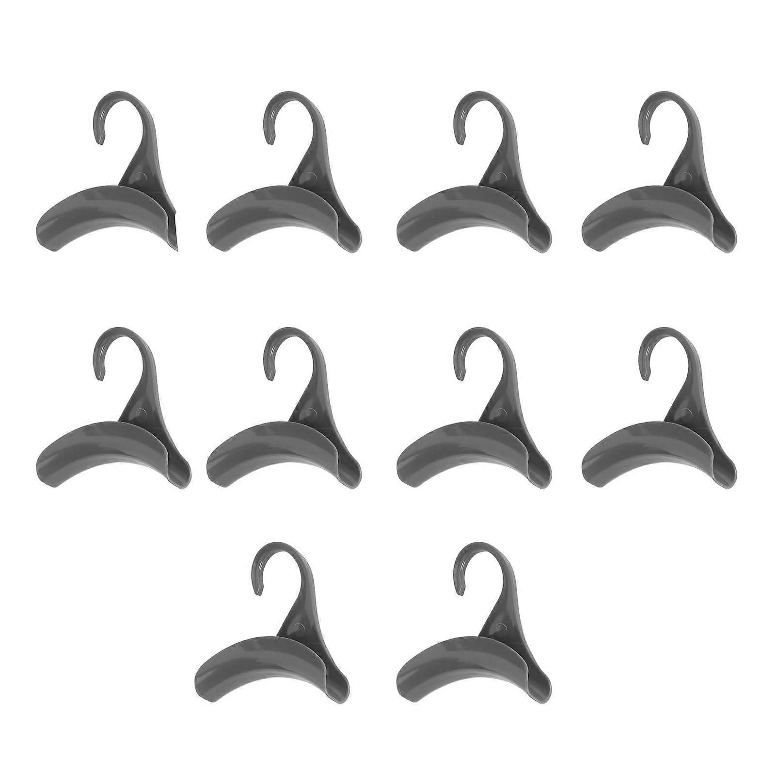 10PCS Closet Hooks for Handbags and Purses, Space Saving Durable Plastic Arch Design Hangers