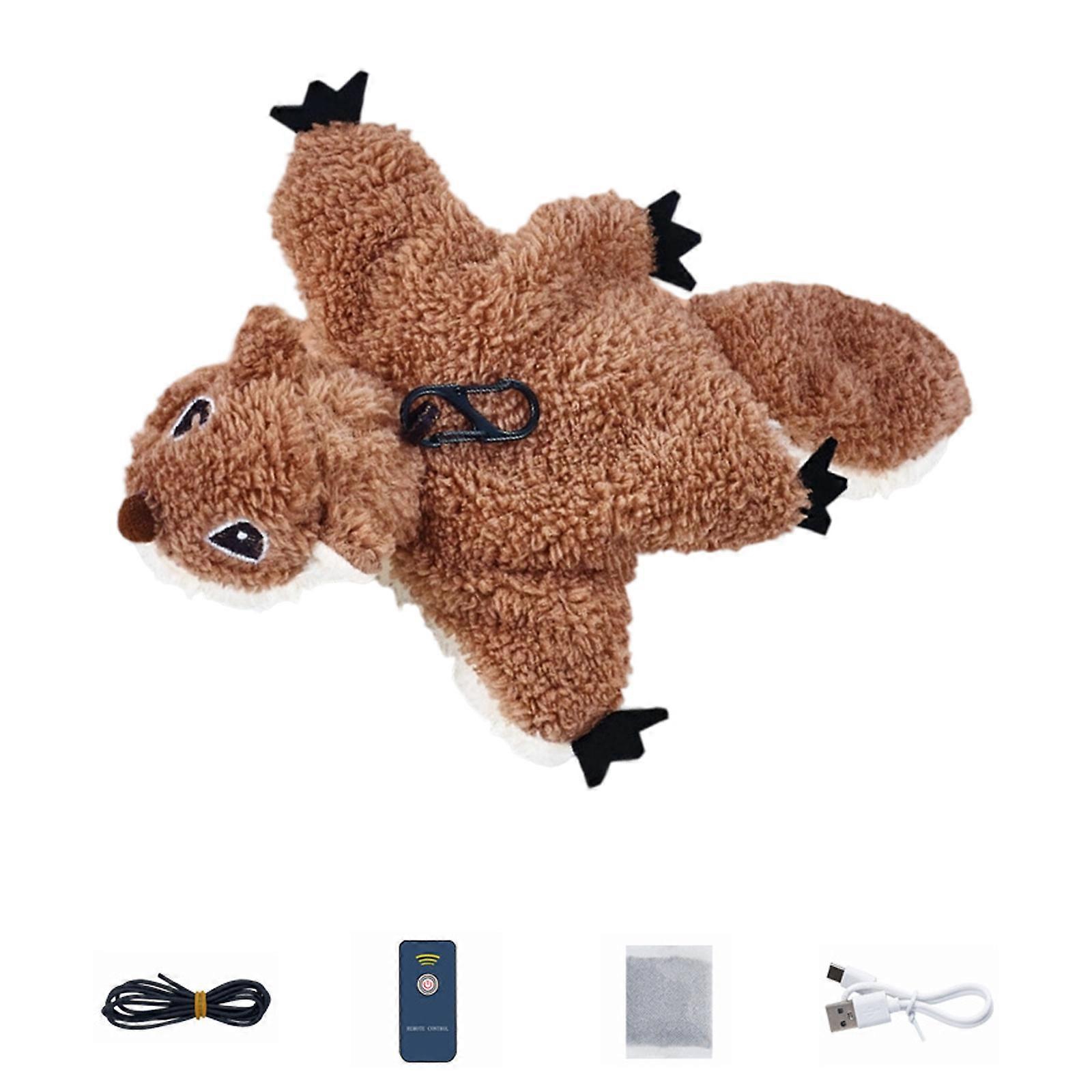 USB Rechargeable Flapping Bird Plush Toy Cats Chasing Remote Control Interactive Cats Exercise Mental Stimulation Toy Multicolor