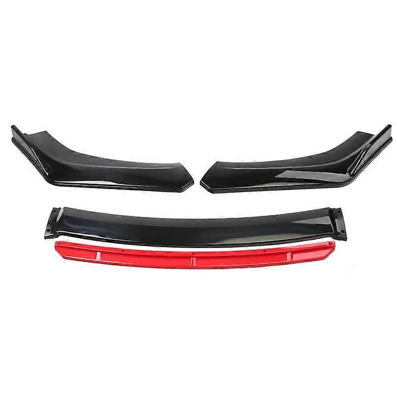 Universal Carbon Fiber Front Bumper Lip Spoiler Splitter Diffuser 4PCS Impact Protection