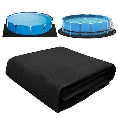 Extra Thick Above Ground Pool Liner Pad with Puncture Resistant Durable Geotextile Underlay, Black 25FT