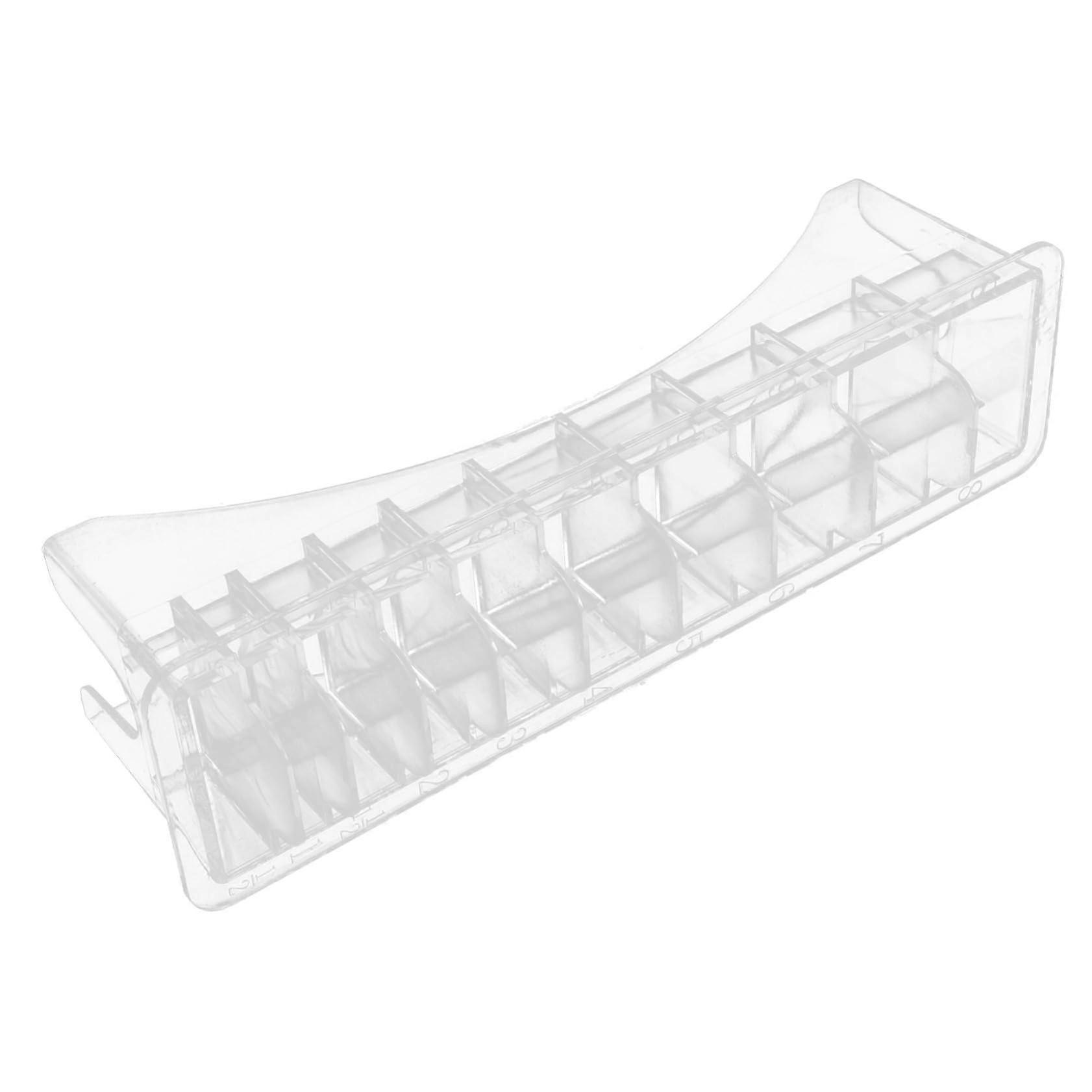 Clipper Guard Holder with Compartmentalized Storage, Dustproof Guide Comb Organizer Box for Barbers
