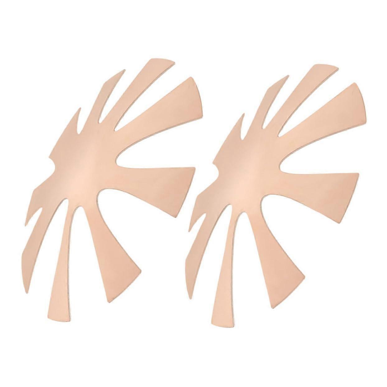 French Manicure Tool with Precise VShape Guide, Reusable Metal Nail Art Stencil, 2pcs Set