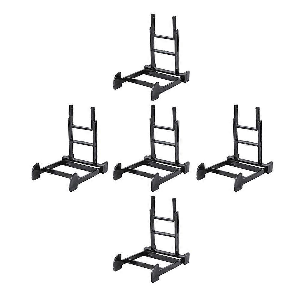Plastic Display Stands Multipurpose Display Racks For Plates Home Decor Square Base 5Pcs