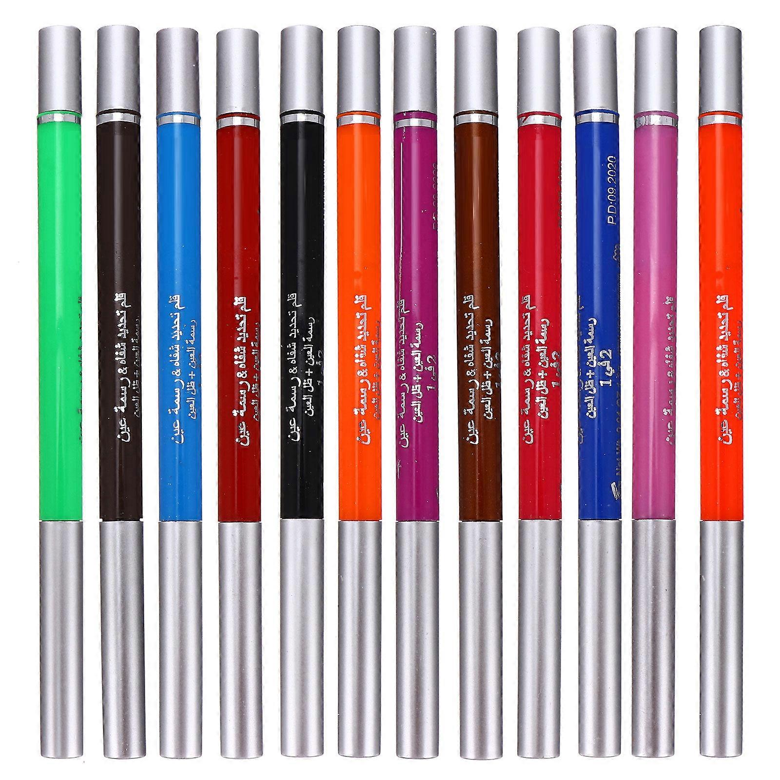 Quick-Drying Eyeliners Eye Liner Kit for Makeup 12Pcs Assorted Colors