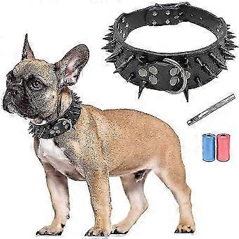 2025 Collier pour chien en cuir clouté à pointes Boxer individualité réglable anti-morsure