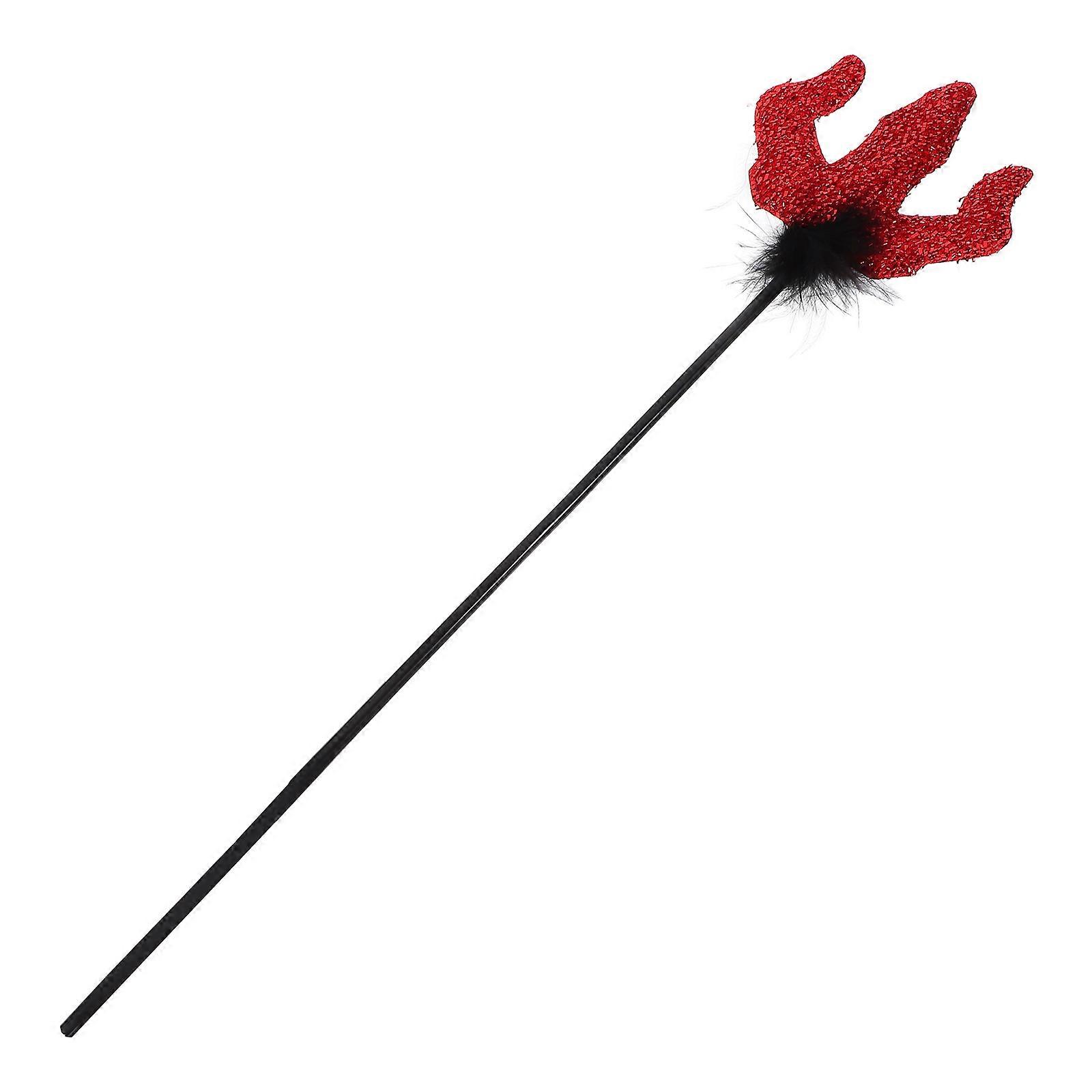 Halloween Demon Fork for Decoration Red Cosplay Fork Prop