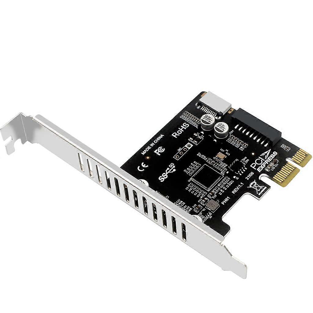 PCIe USB 3.0 TypeE Expansion Card with TypeC Front Panel Connector 5Gbps Speed Transfer