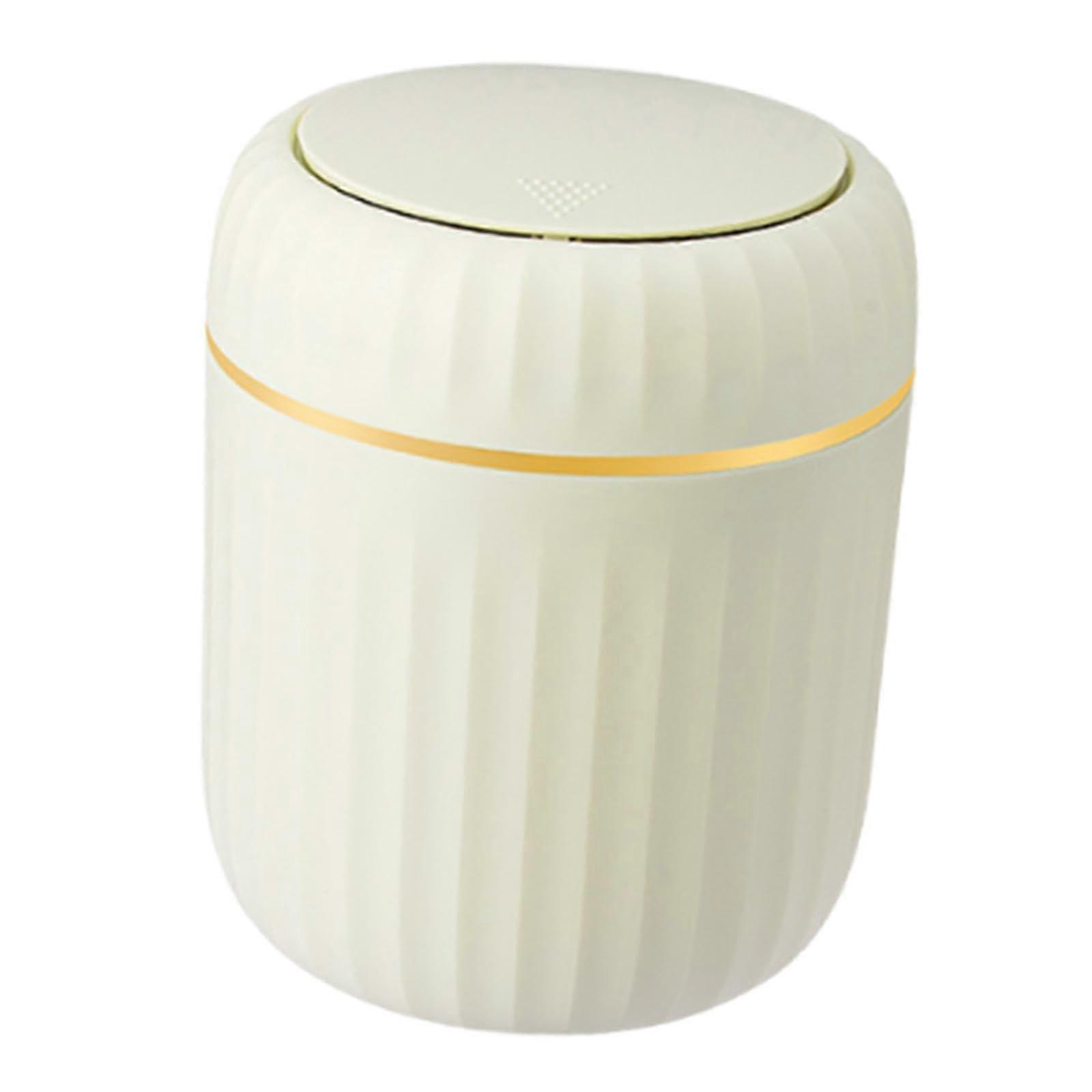 Mini Trash Can Desktop Trash Bin Compact Tabletop Design for Home Office Bedroom Dorm Green