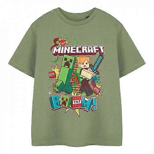 Minecraft Boys Boom Cotton T-Shirt