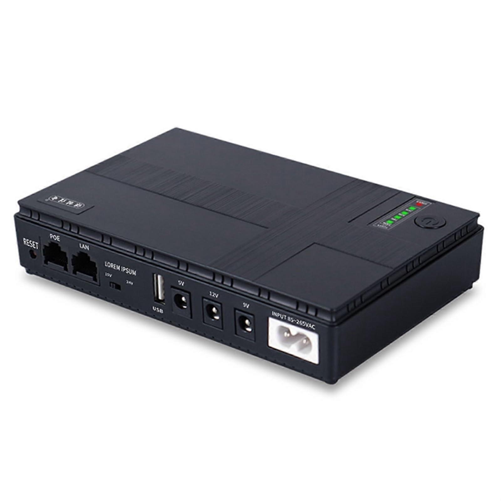 Mini UPS Battery Backup 12V 9V 5V Large Capacity for CCTV Cameras Modem Router Security Systems