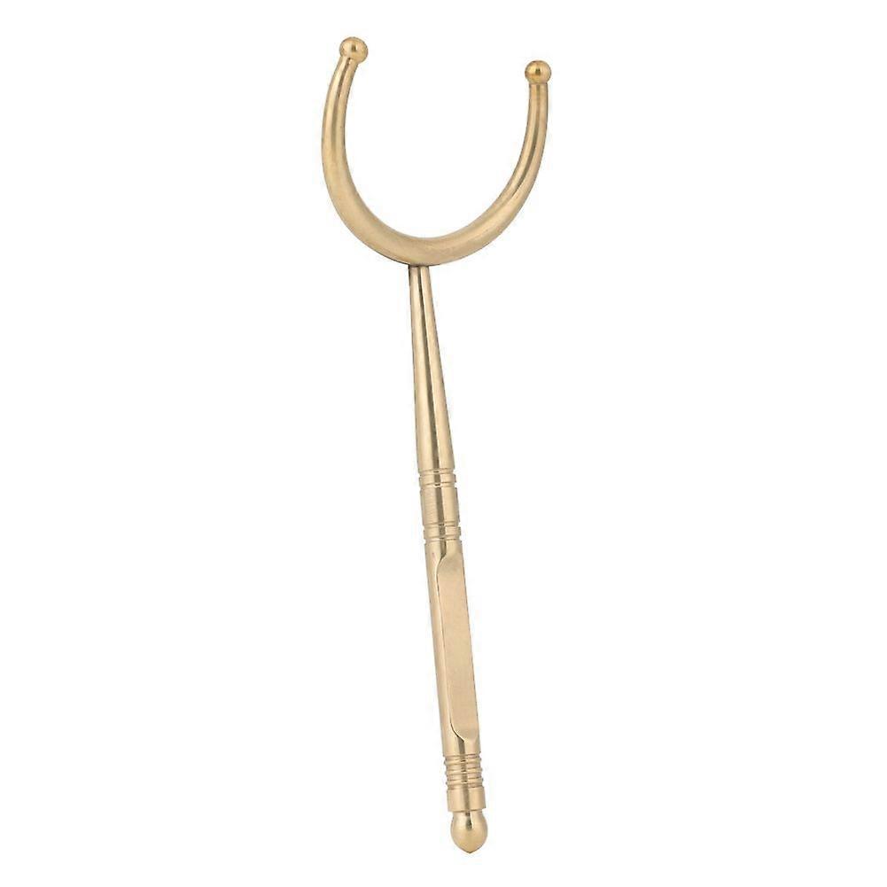 Delicate copper fork, non-slip, scald-proof, professional accessory, tea making tool