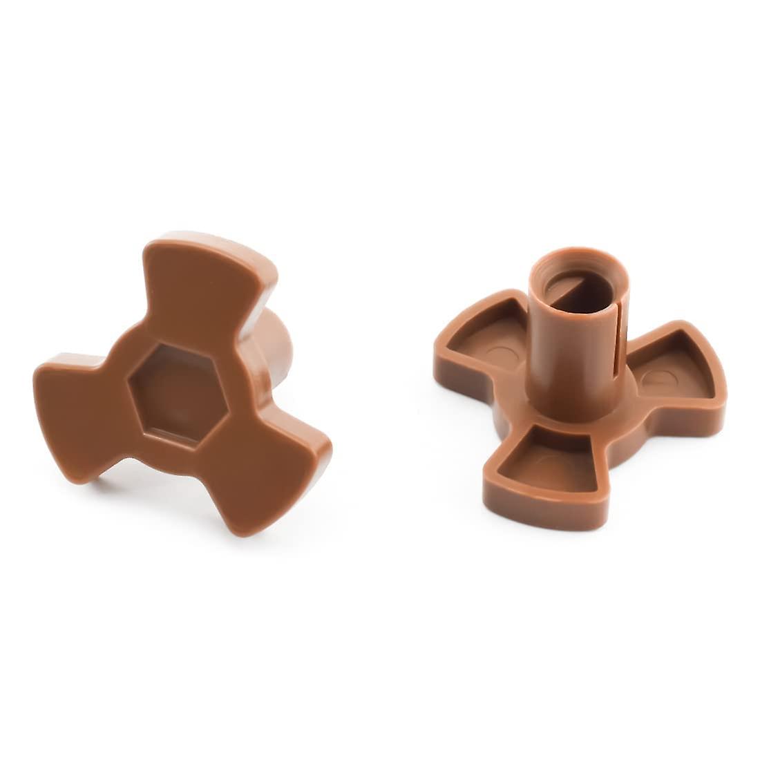 2 PCS Microwave Turntable Coupler Replacement, Universal DPort Glass Tray Support for 1214mm Roller