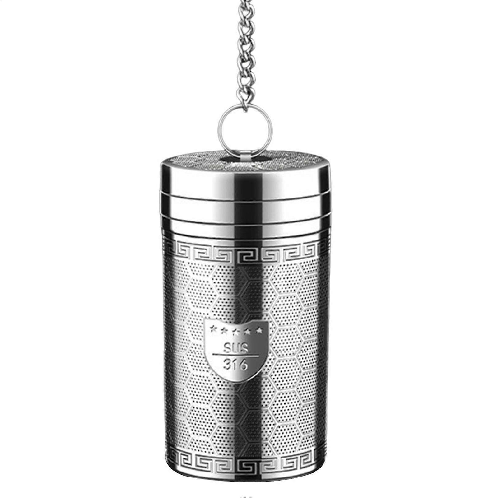 Stainless Steel Tea Infuser with Extra Fine Mesh Filter and Extended Chain for Loose Leaf Tea