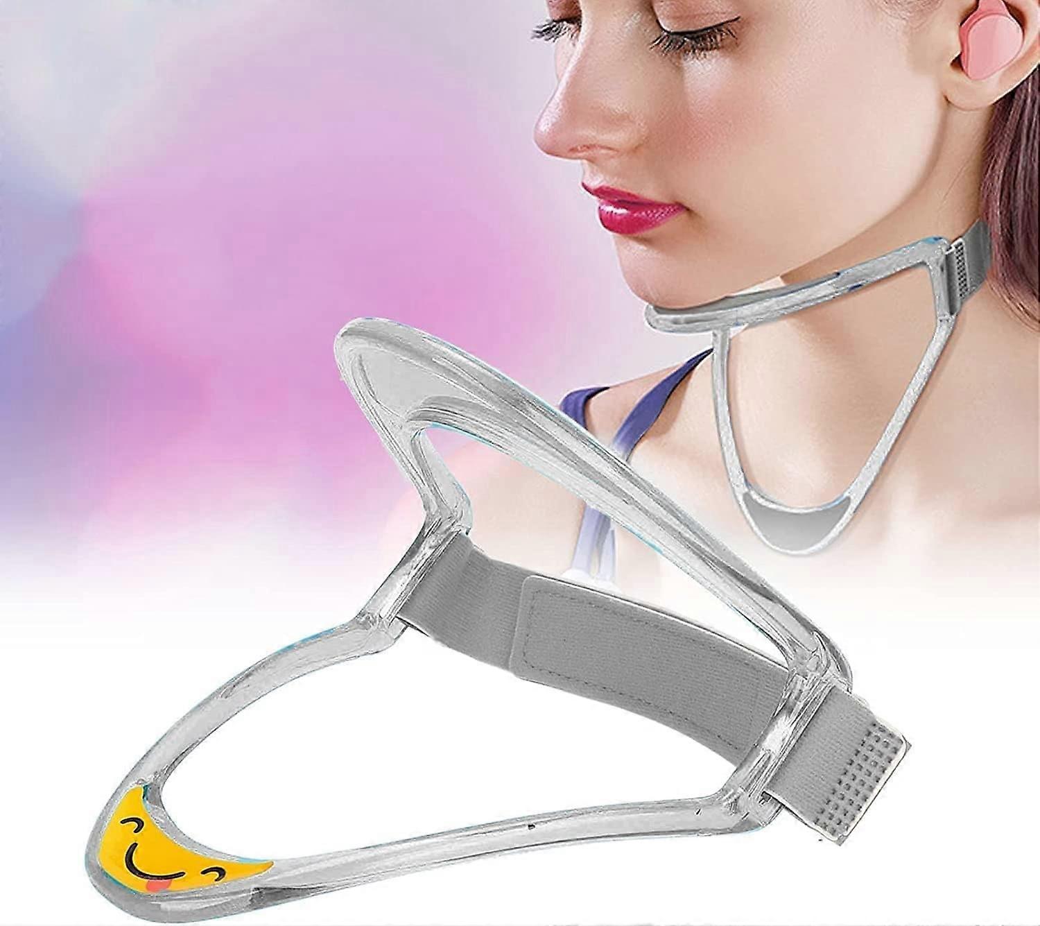 Transparent Neck Brace Adjustable Cervical Collar for Posture Support and Neck Pain Relief