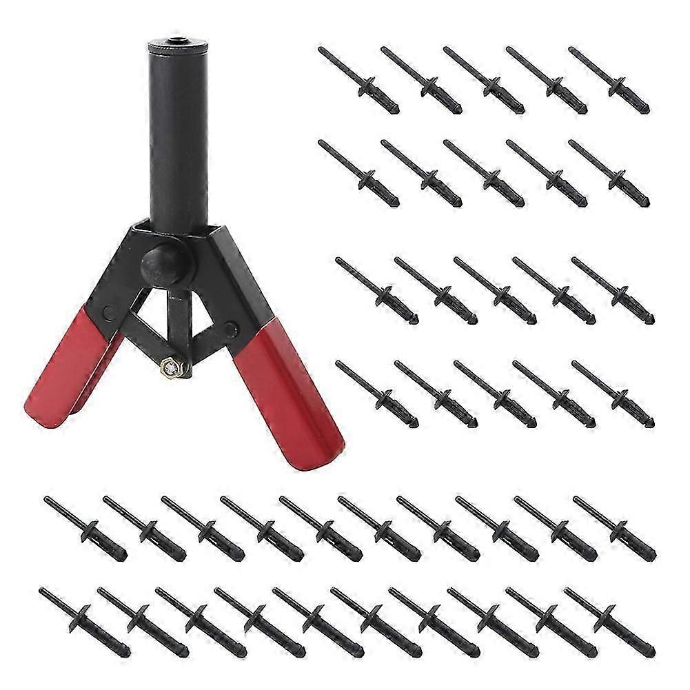 41 Piece Set of Quick Core Pulling Rivet Machines, Plastic Rivet Pullers, Polyethylene Riveting Tools for Automobiles