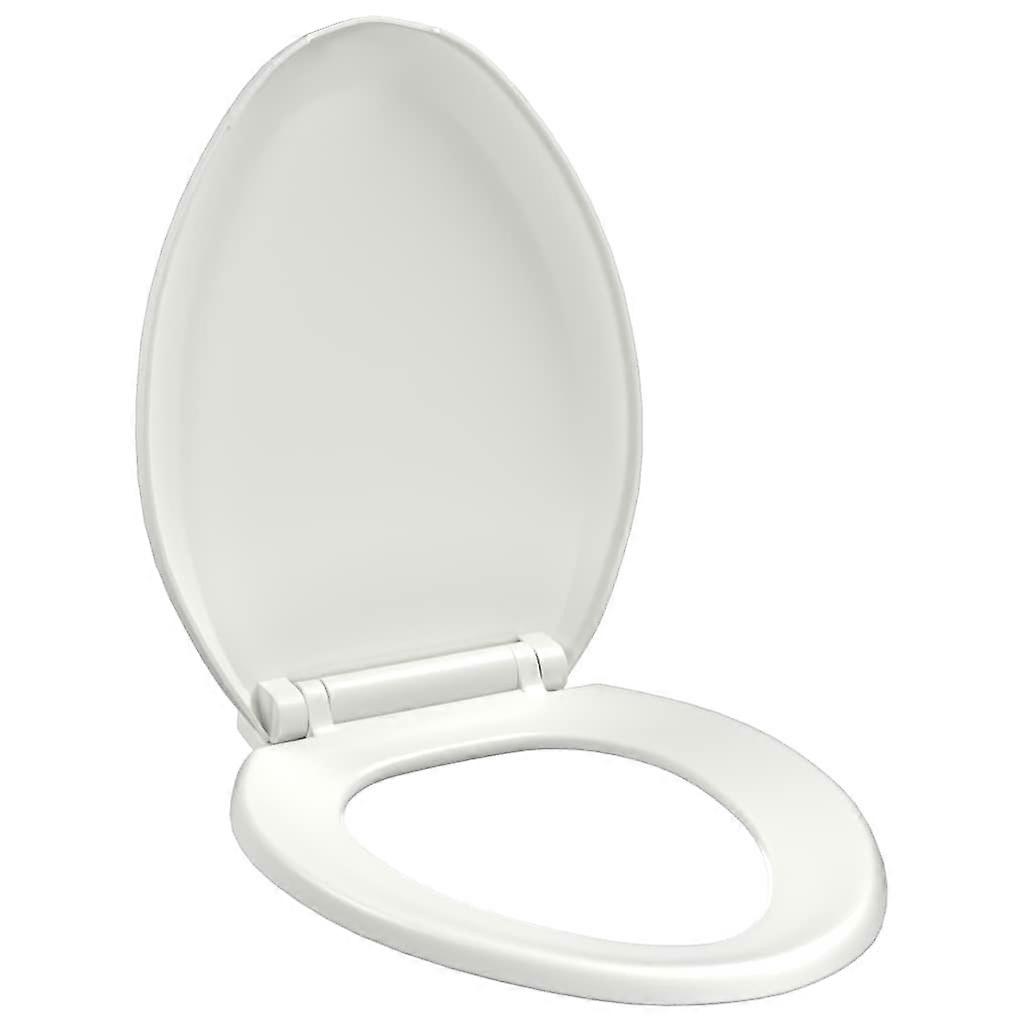 vidaXL Toiletbril soft-close met quick-release ontwerp wit