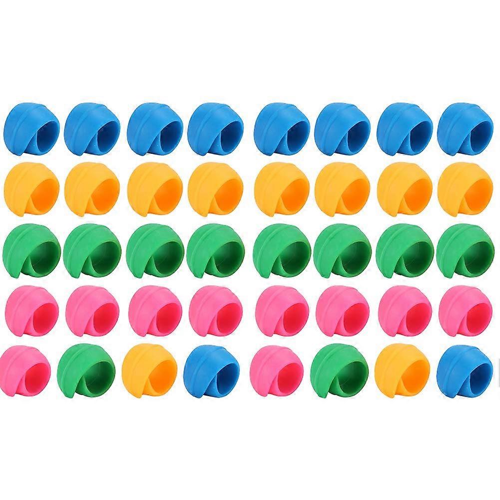 40Pcs Silicone Thread Spool Holder Clips Colorful Bobbin Storage Organizer for Sewing