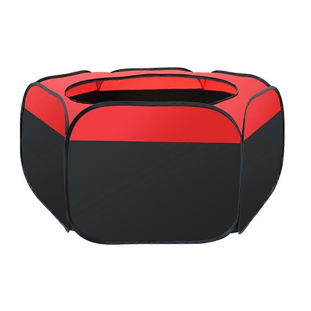 Chicken Brooder Box with Foldable Easy Clean Design for Baby Chicks Ducks and Quail Red