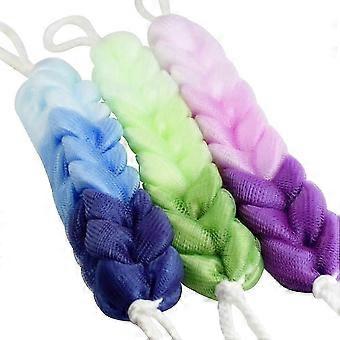 3pcs Badeschwamm Seifschwamm Puff Dusche zurck Scrubber Peeling Rckeneinseifer (sortierte Farbe)