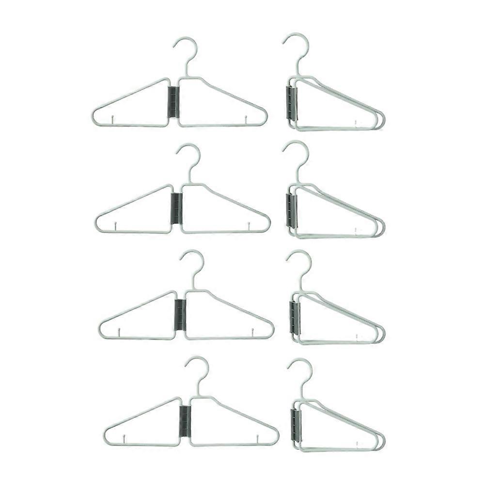 8 perchas plegables de plástico (verdes)