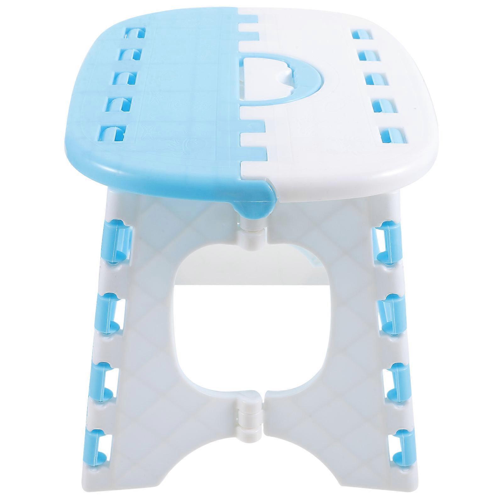 Portable Folding Stool Folding Stool for Travel Use 2Pcs Pink Plastic Bench