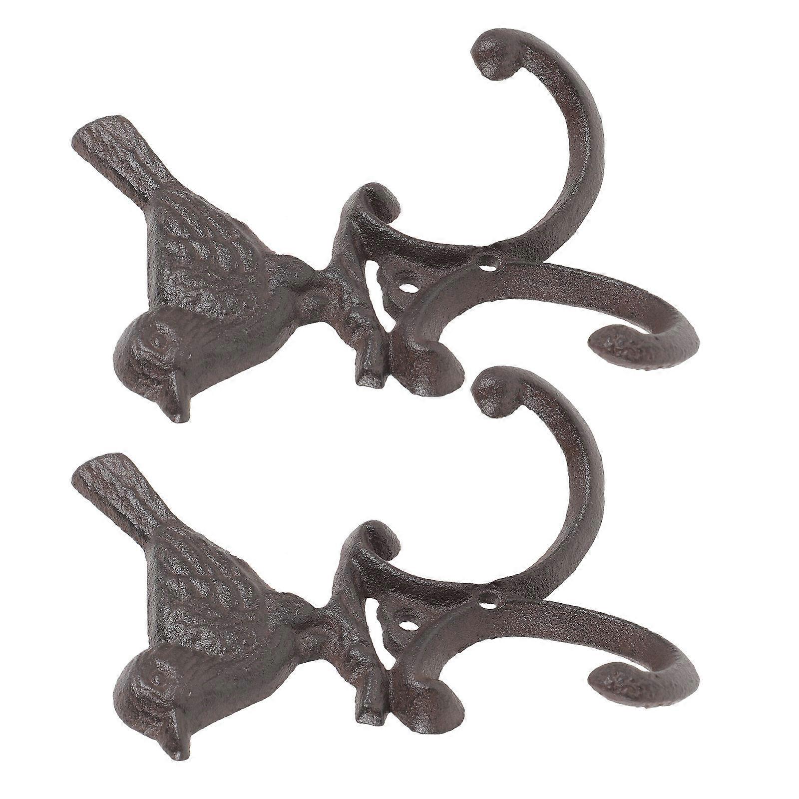 Decorative Iron Eiffel Tower Hanging Hook 2Pcs Black Wall Storage Hook