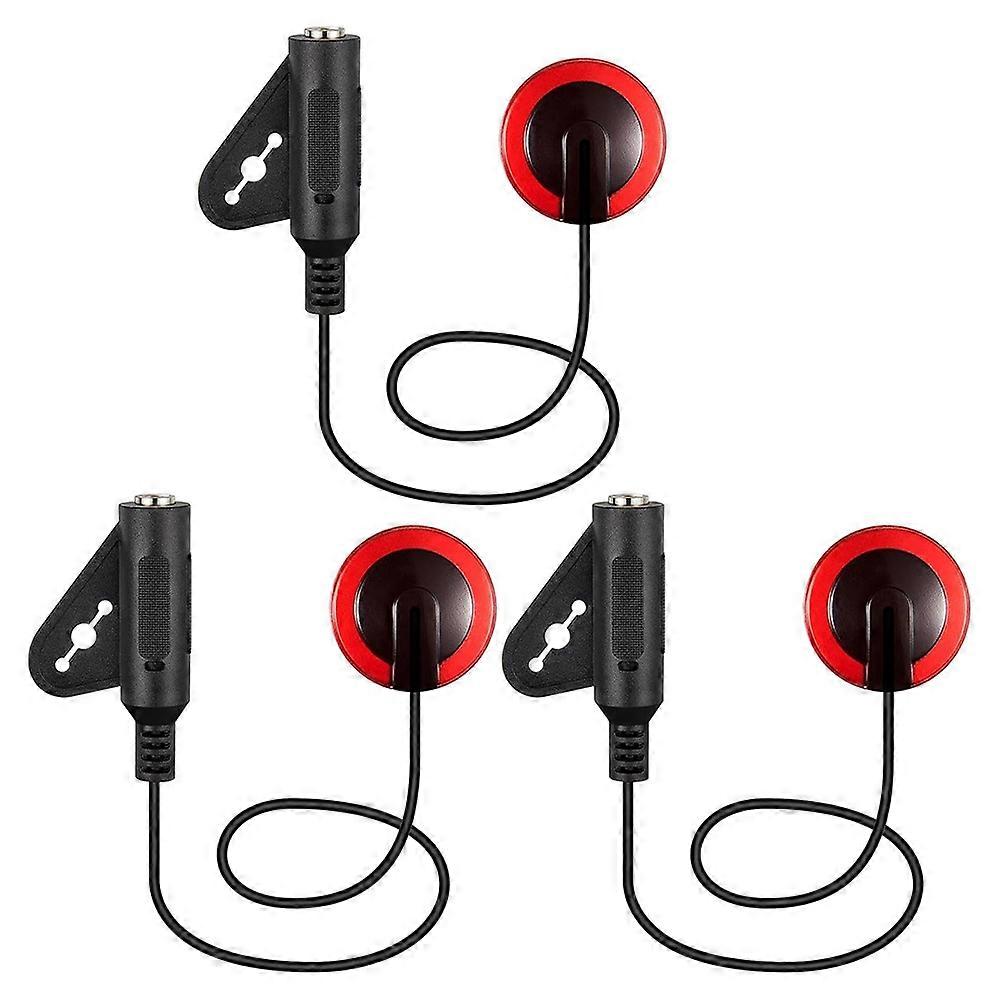 Piezo Contact Microphone Pickups for String Instruments, Ideal for Guitar, Violin, and More - 3 Pack