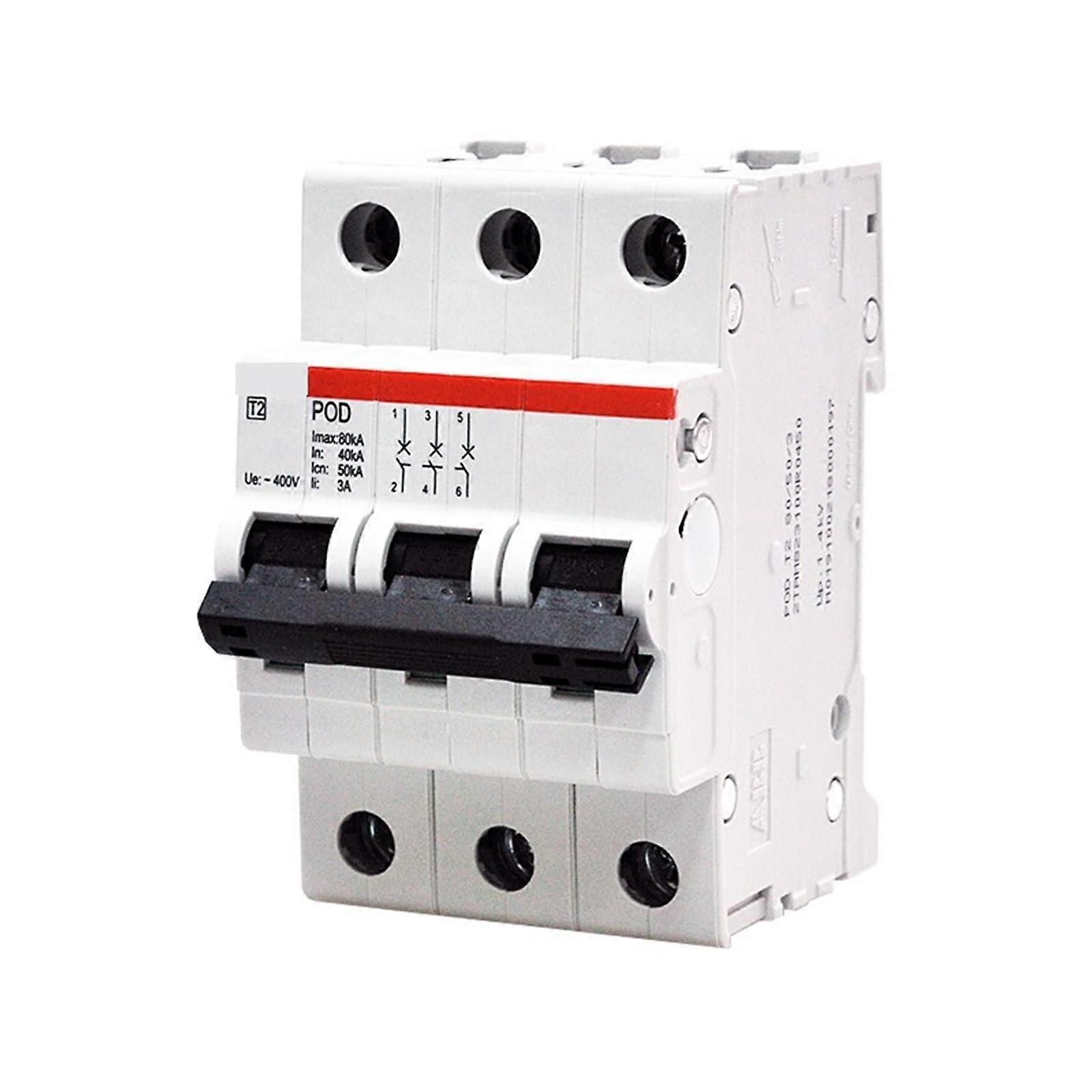 Surge Protector Type 2 SPD Three Phase Transient Protection for Industrial Panels