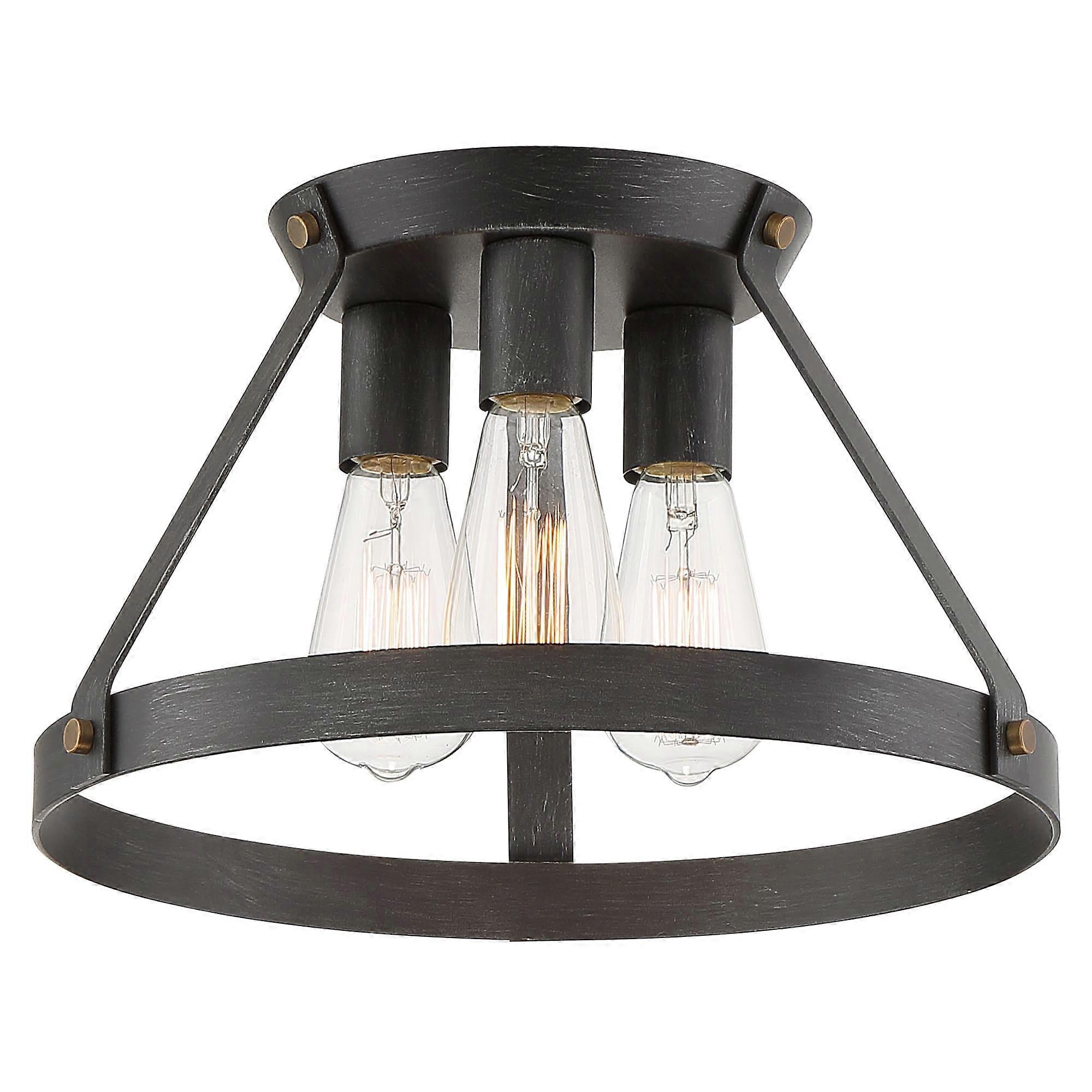 - Wicker Park - 3 Light Semi Flush-Mount