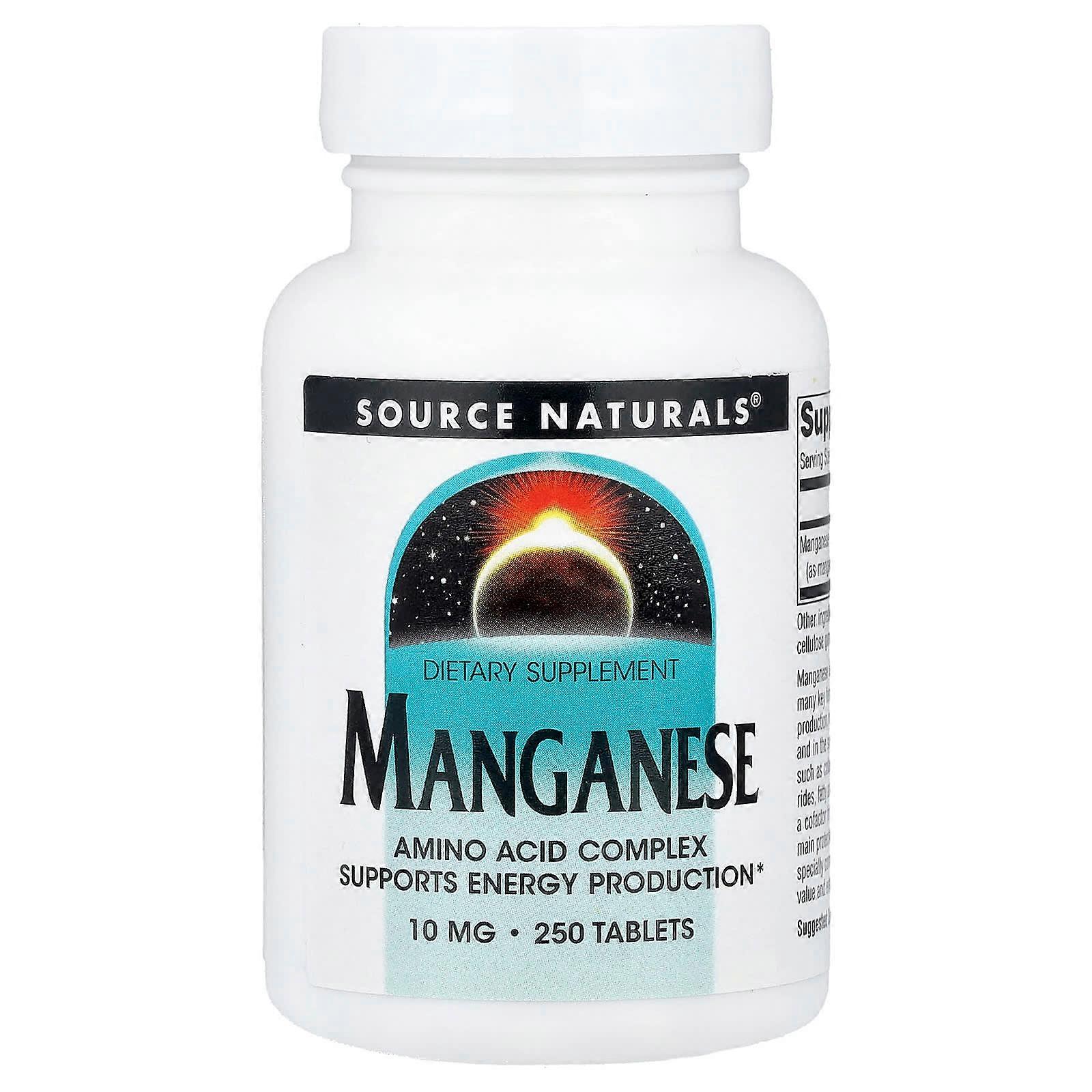Source Naturals, Manganese, 10 mg, 250 Tablets