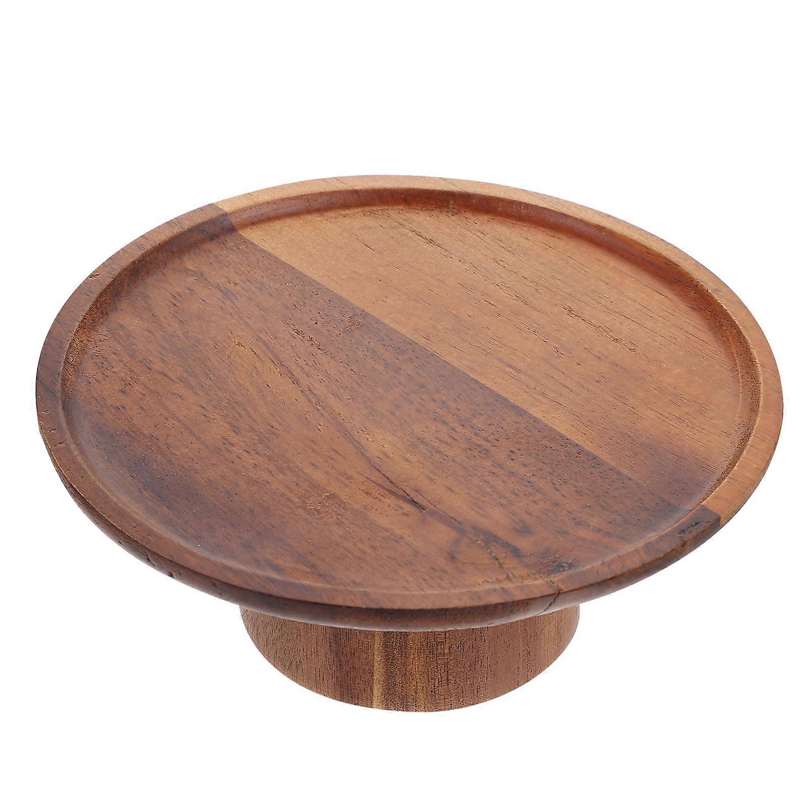 1Pc Practical Cake Display Stand Multi-function Wooden Dessert Stand Holder