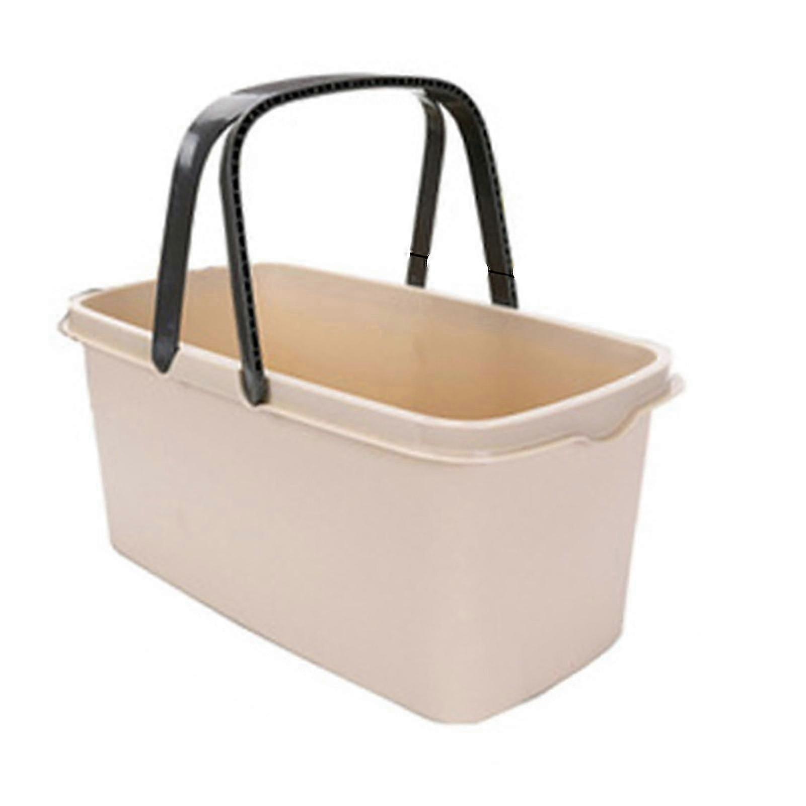 Large Rectangular Mop Bucket, with Handle, for Bathroom, Kitchen, Camping