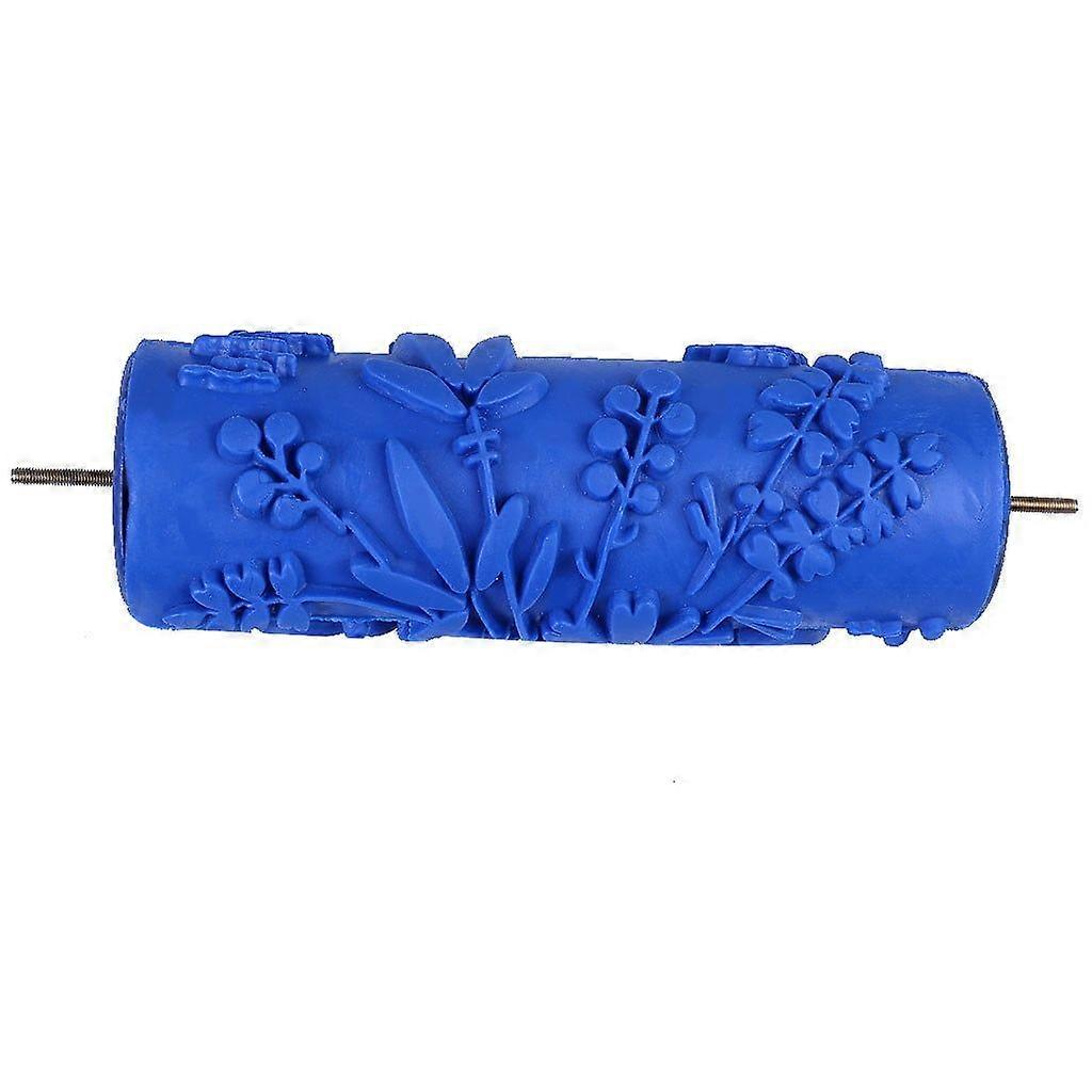 Paint WallPaper Roller Printing Machine Grain Printing Roller Wall Pattern Tool Blue