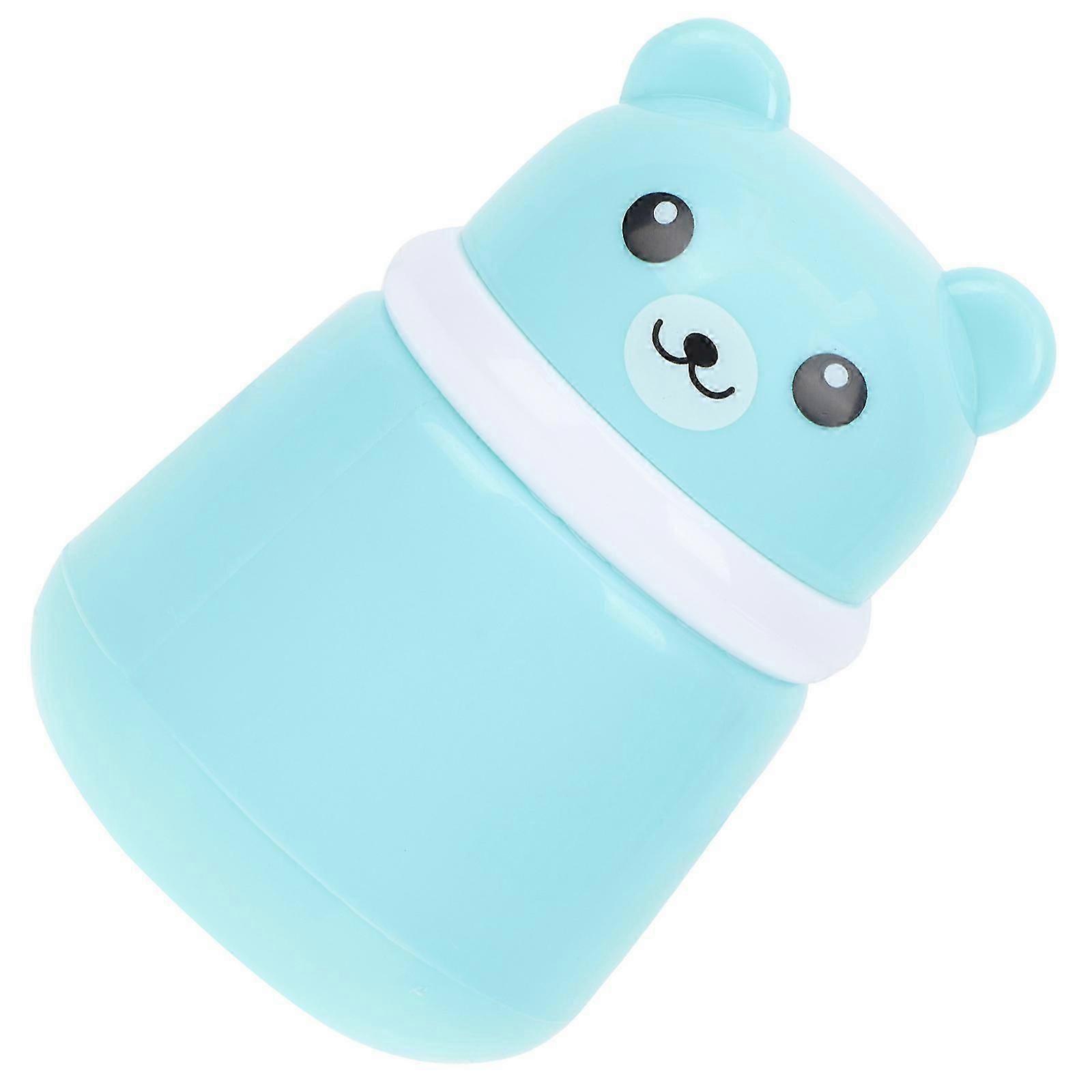 Blue Bear Powder Puff Box Case for Storage Use