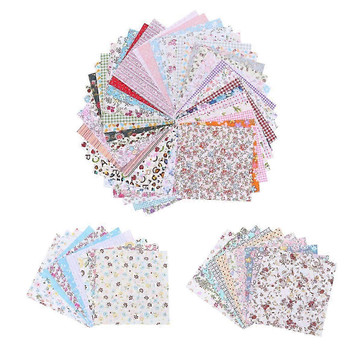 Cotton Fabric DIY Patchwork Materials for Sewing 150Pcs Assorted Colors