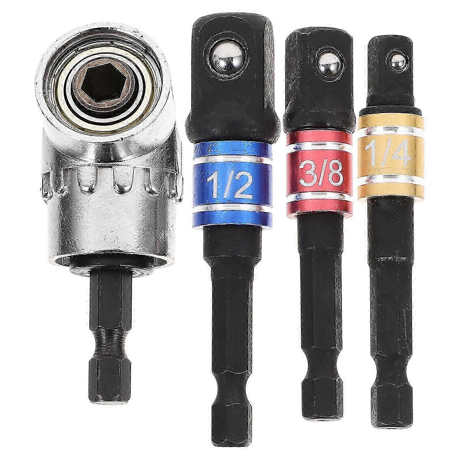 Right Angle Drill Socket Adapter For Versatile Drill Bit Usage Ideal For Professionals Drilling Tasks 1 Set