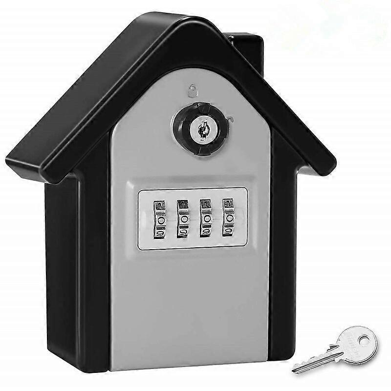 Wall Mounted Key Safe Box with Digital Code &amp;amp; Emergency Keys, Large Key