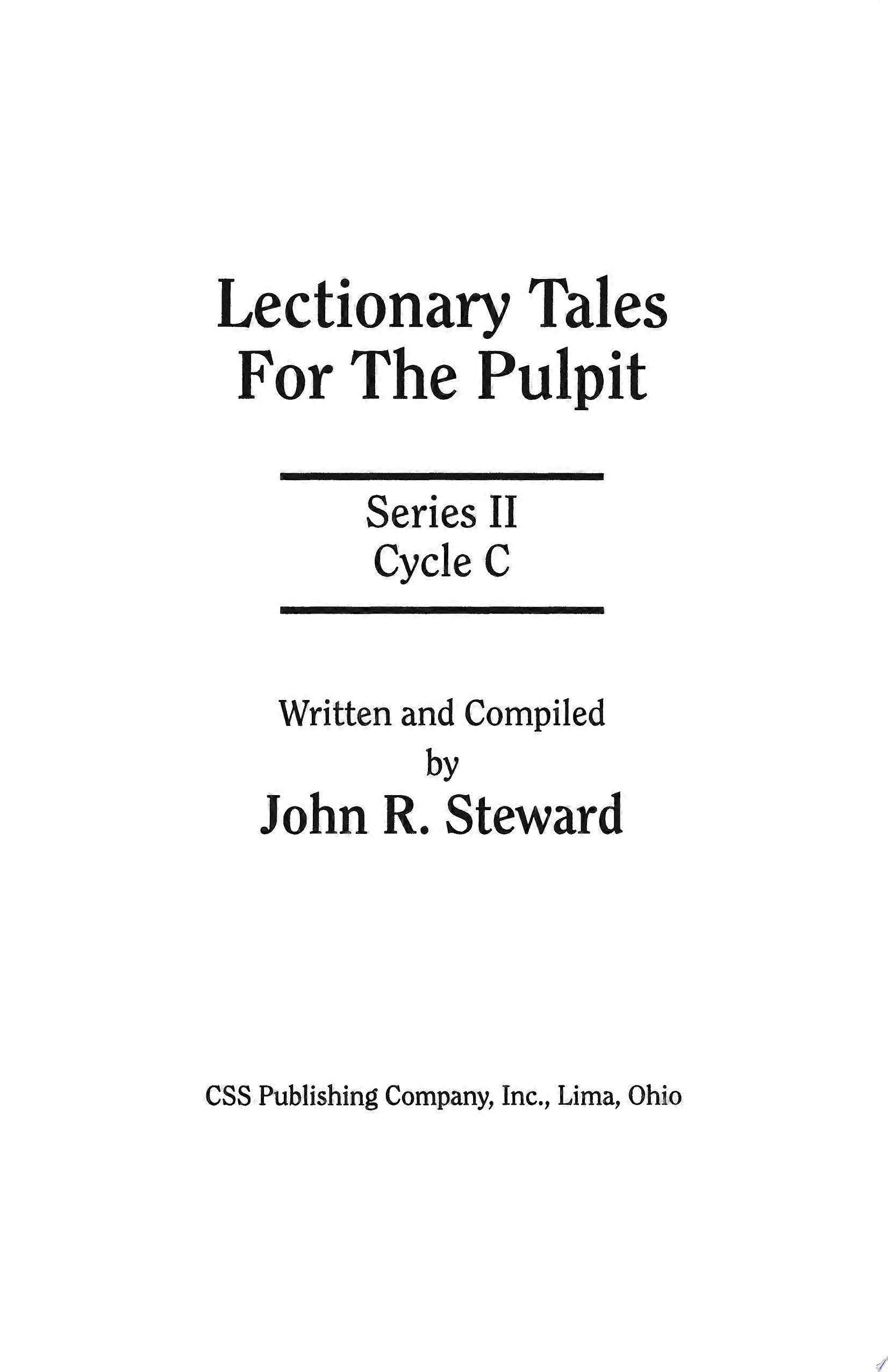 Lectionary tales for the pulpit