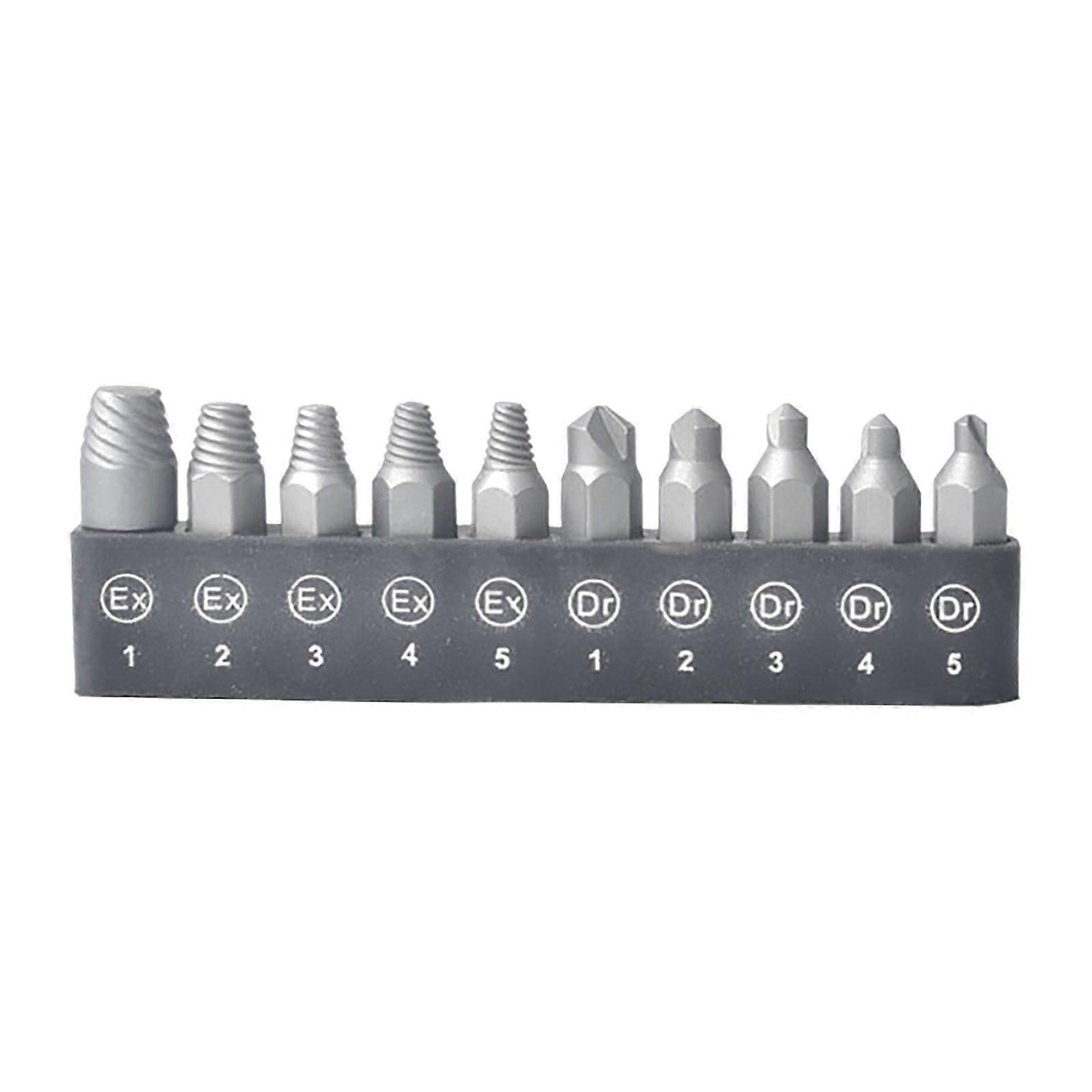 10-in-1 Screwdriver Accessory Set d Broken Head Screw Extractor Bit