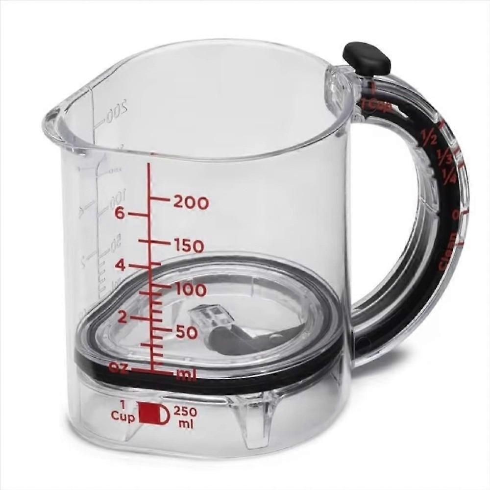 4-In-1 Adjustable Measuring Cup Portable Ith Scraper-Style Seal Base Multi-Functional Container