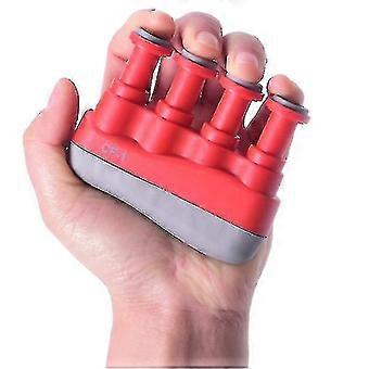 Håndgrep Strengthener Trainer Finger Exerciser Håndstyrke Device (1 stk, rød)