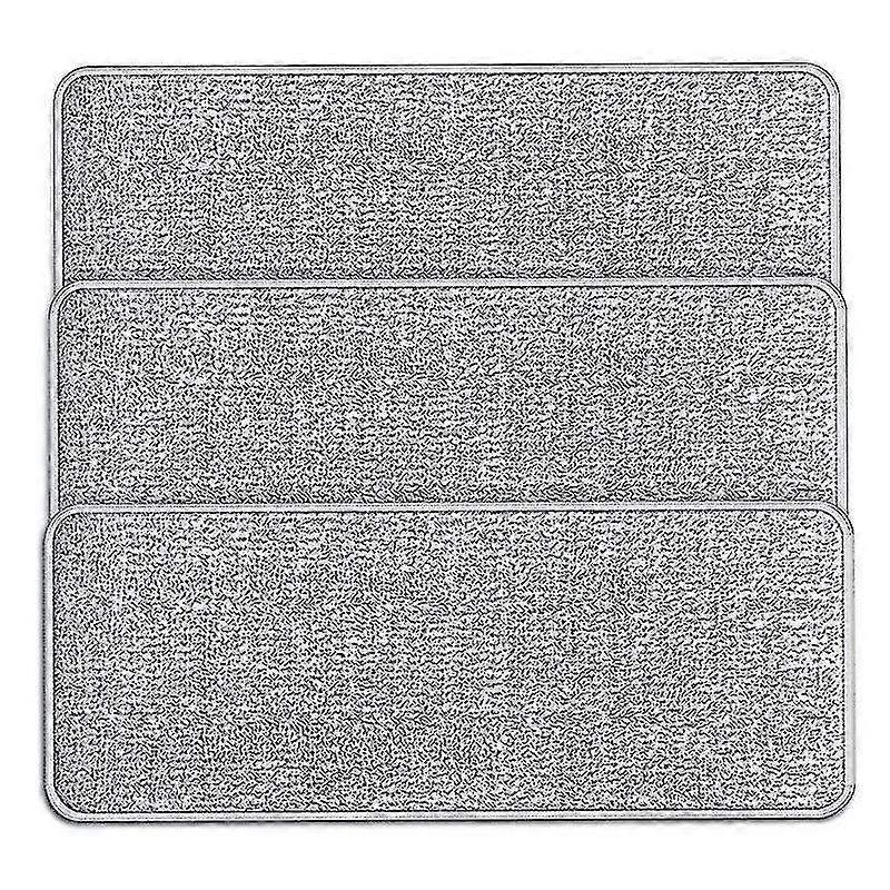 Replacement Microfiber Mop Pad 32*12.5cm Compatible With Floor Care System, - 3 Packs