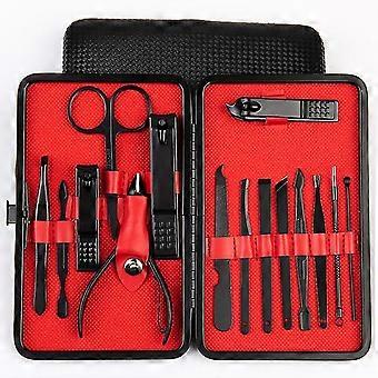 Manicure Set Personal Care - Nail Clipper Kit Luxury Manicure 18 In 1 Professional Pedicure Set