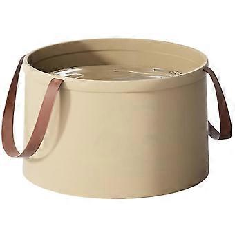 Collapsible Wash Basin 12L Leakproof Folding Bucket with Handle for Camping Laundry and Foot Soaks